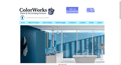 Desktop Screenshot of colorworkspaintstores.com